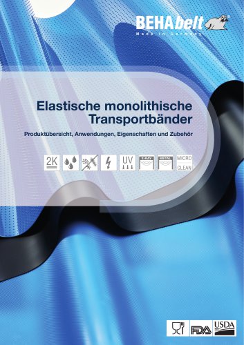 BEHAbelt elastische monolithische Transportbänder