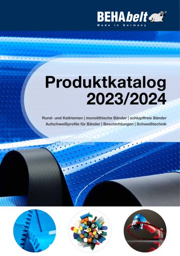 BEHAbelt Produktkatalog 2023-2024