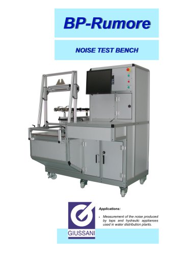 BP-Rumore NOISE TEST BENCH