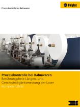 Prozesskontrolle mit Längen- und Geschwindigkeitssensoren in Bahnwaren-Produktionsprozessen - 1