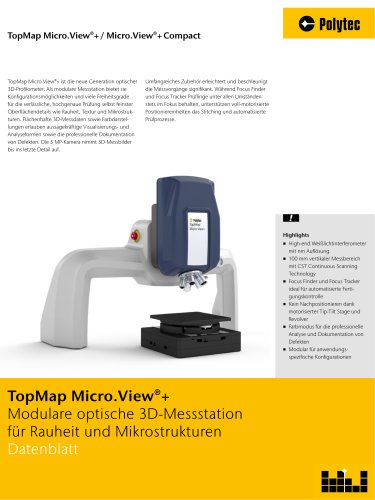 TopMap Micro.View®+ modularer optischer Profiler