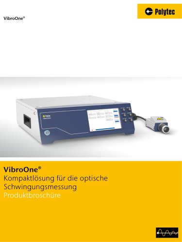 VibroOne | Kompaktlösung der optischen Schwingungsmesstechnik