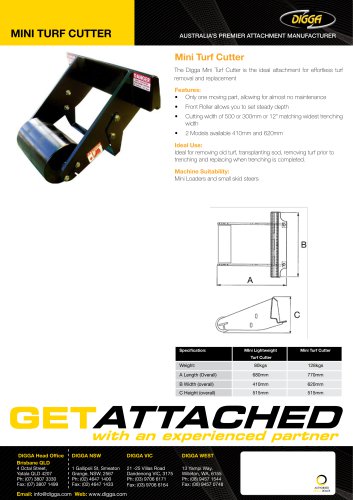 Digga Mini Turf Cutter