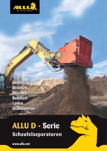 Allu D-serie Schaufelseparatoren