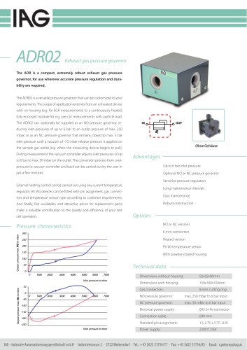 ADR-exhaust gas pressure controller