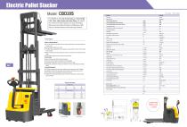 XILIN Electric Stacker (Double pallet 2T | CBD20S) for Warehouse