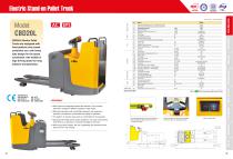 XILIN / Electric Stand-on Pallet Truck / CBD20L