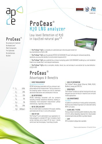 ProCeas H2O LNG analyzer