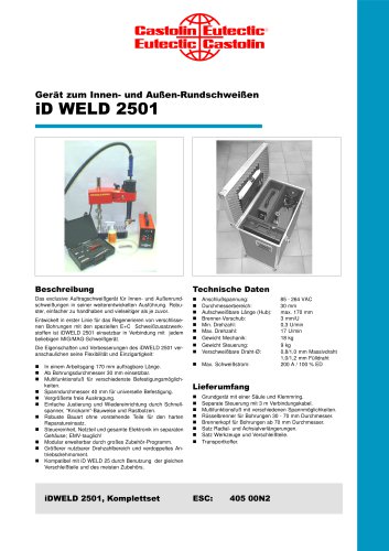 Gerät zum Innen- und Außen-Rundschweißen iD WELD 250 1