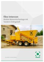 Mobile Betonmischanlagen mit Tandem-Drehgestell  B1200, B1800 und B2200