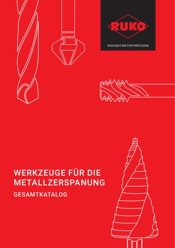 WERKZEUGE F&Uuml;R DIE METALLZERSPANUNG