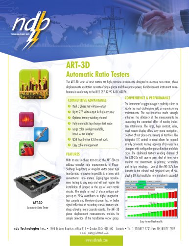 ART-3D - Automatic Ratio Tester (TTR)