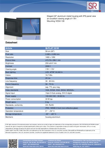 M-FLAT 22/W