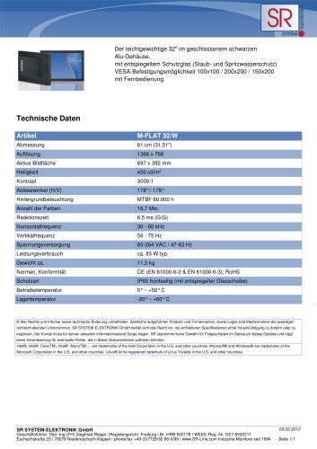 M-FLAT 32/W