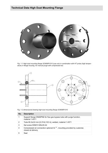 High Dust Mounting Flange