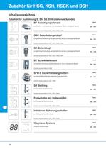 Zubehör für HSG, KSH, HSGK und DSH - 5