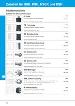Zubehör für HSG, KSH, HSGK und DSH - 7