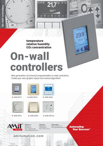 On-wall controllers