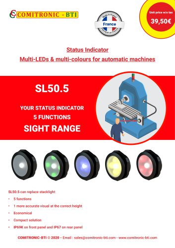 SL50.5 YOUR STATUS INDICATOR 5 FUNCTIONS SIGHT RANGE