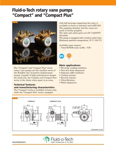 Fluid-o-Tech rotary vane pumps  