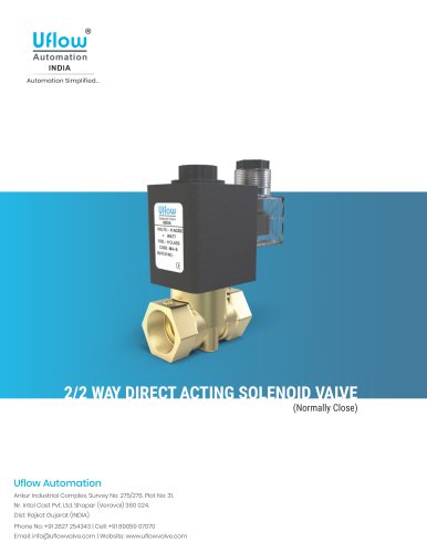 Solenoid valve for Cleaning Machine Application