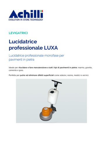 LUXA UNIVERSAL FLOOR POLISHER