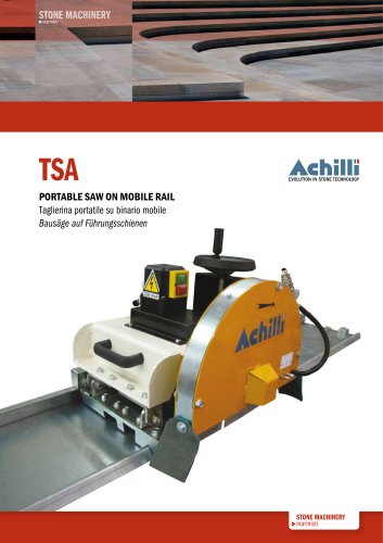 PORTABLE SAW ON MOBILE RAIL TSA