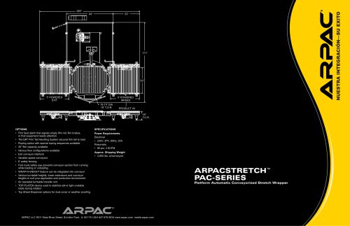 ARPACSTRETCH™ PAC-SERIES Platform Automatic Conveyorized Stretch Wrapper