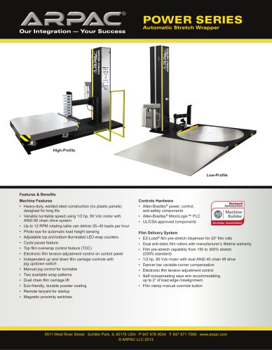 Power Series Automatic Stretch Wrapper