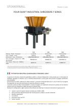 FOUR-SHAFT INDUSTRIAL SHREDDERS F SERIES