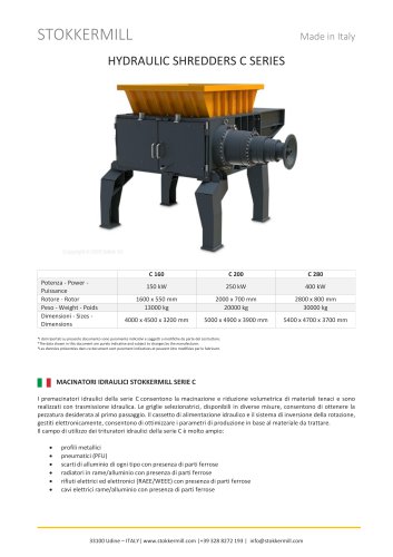 HYDRAULIC SHREDDERS C SERIES