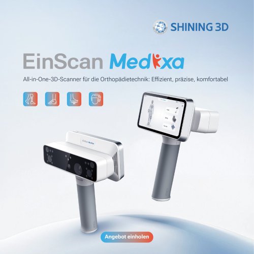 All-in-One-3D-Scanner f&uuml;r die Orthop&auml;dietechnik EinScan Medixa