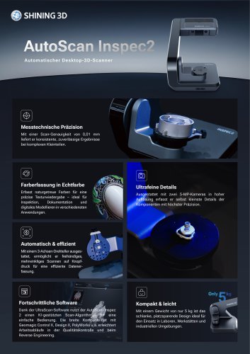 Automatischer Desktop-3D-Scanner AutoScan Inspec2