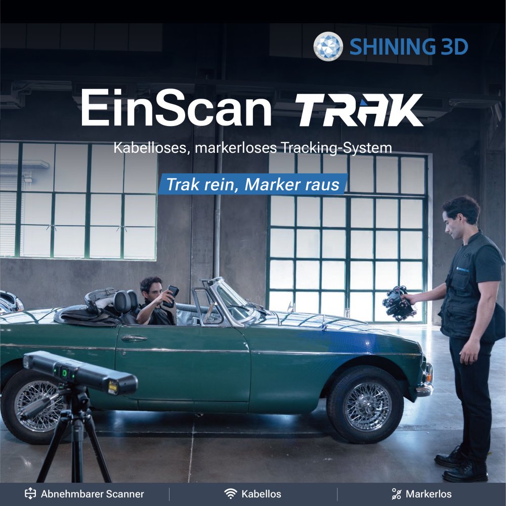 EinScan Trak | Kabelloses, markerloses Tracking-System - SHINING 3D