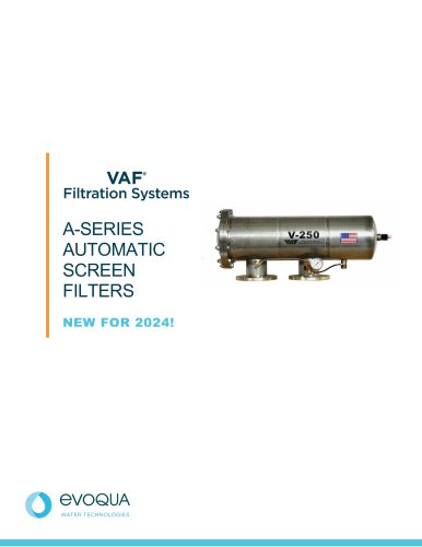 A-SERIES AUTOMATIC SCREEN FILTERS