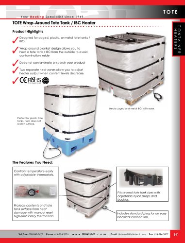 TOTE Wrap-Around Tote Tank / IBC Heater