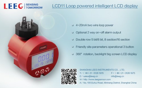 LEEG LCD11 loop powered intelligent LCD display hot selling points