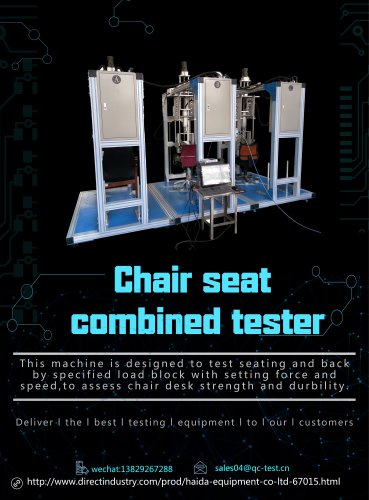 Chair seat combined tester