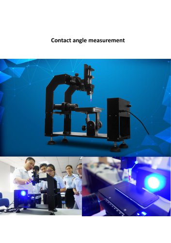 Contact angle measurement