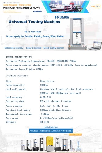 Electronic Tensile Testing Machime