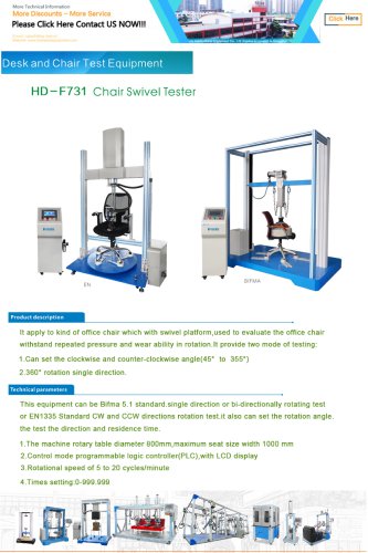 HD-F731 Desk and Chair Test Equipment