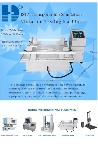 Transport Simulation Vibration Testing Machine