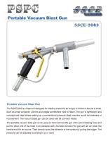 sandblasting machine portable vacuum blast gun SSCE 2063