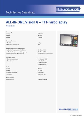 AIO.Vision 8 - TFT Color Display