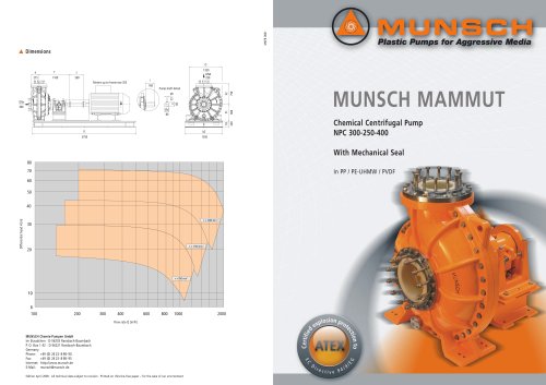 Chemical Centrifugal Pump NPC 300-250-400