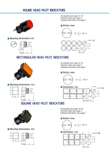 16ADX Switch Series: Pilot Light-D16