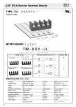 .325" PCB Barrier Terminal Blcoks - T32