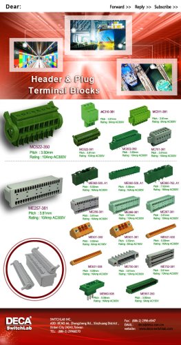 Header & Plug Terminal Blocks