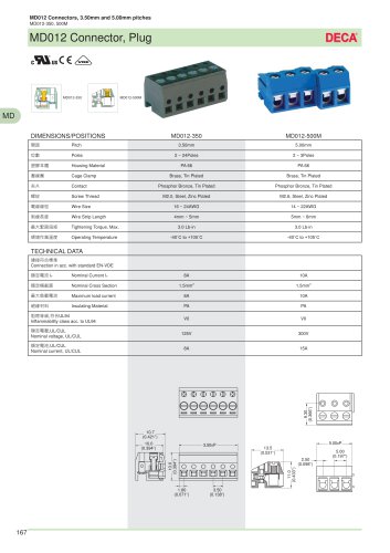 MD012 Connector, Plug