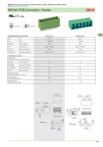 ME040 PCB Connector, Header